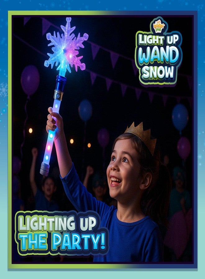 IPIDIPI TOYS عصا ندفة الثلج من إيبيديبي تويز - عصا سحرية مضيئة دوارة للأطفال، أميرة خيالية، ألعاب مضيئة صغيرة الحجم، حقيبة هدايا - هدية مثالية، هدية حفلة عيد ميلاد للبنات - Image 5